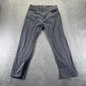 Iron Co. Pant‎ Mens 32x30 Gray Cotton Chino Straight Stretch Business Office